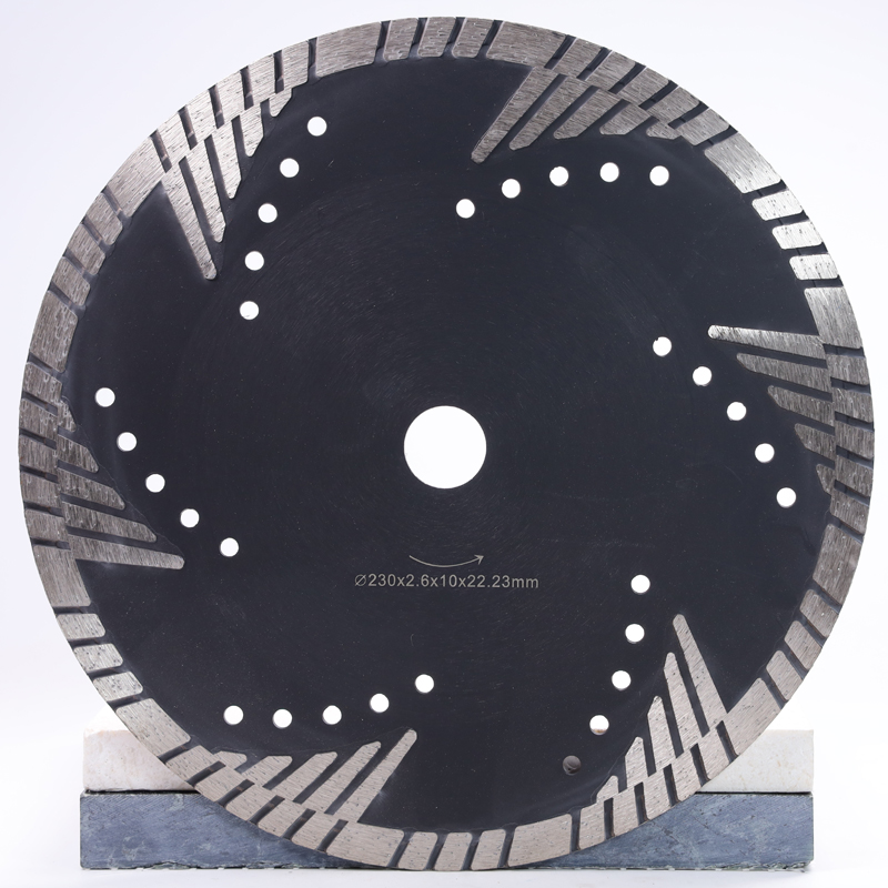 Алмазный пильный диск Turbo с непрерывным ободом для гранита